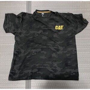 Vintage CAT Camo Shirt Men’s XL Construction Work Tee